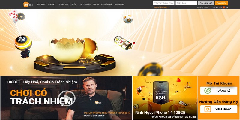 Đăng ký tham gia casino online 188bet rất nhanh, đơn giản